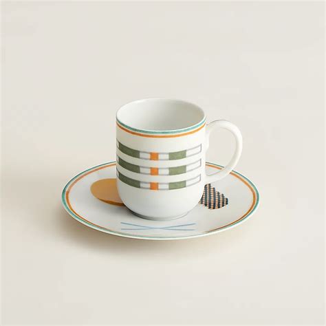 hermès coffee cup|hermes champagne glasses.